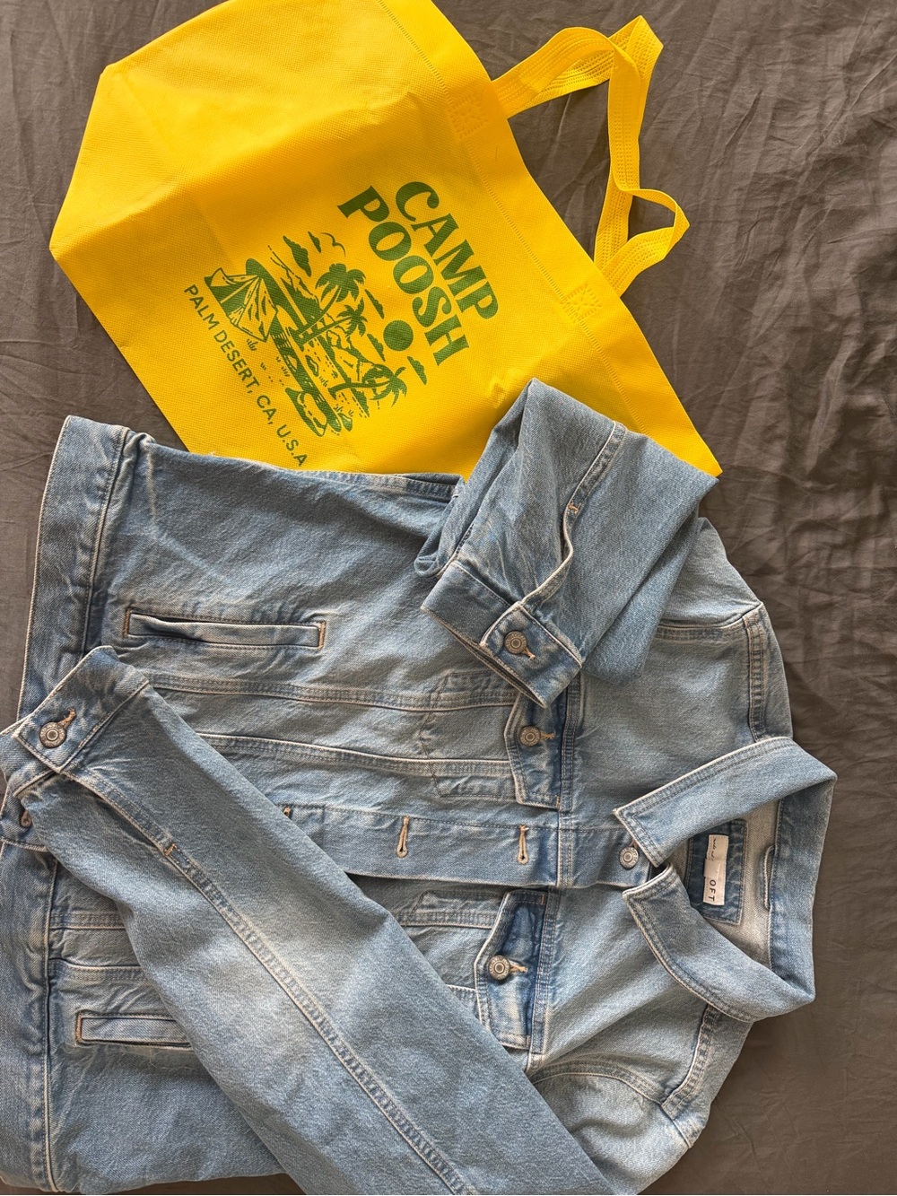 Camp Poosh x LOFT Classic Trucker Light Denim Jacket